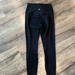 Black Lululemon leggings size 8